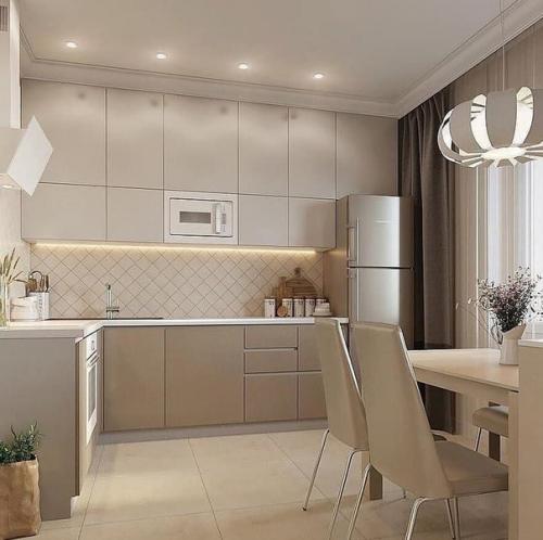 Монохромный интерьер квартиры. 06