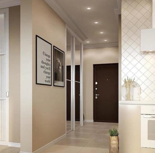 Монохромный интерьер квартиры. 09