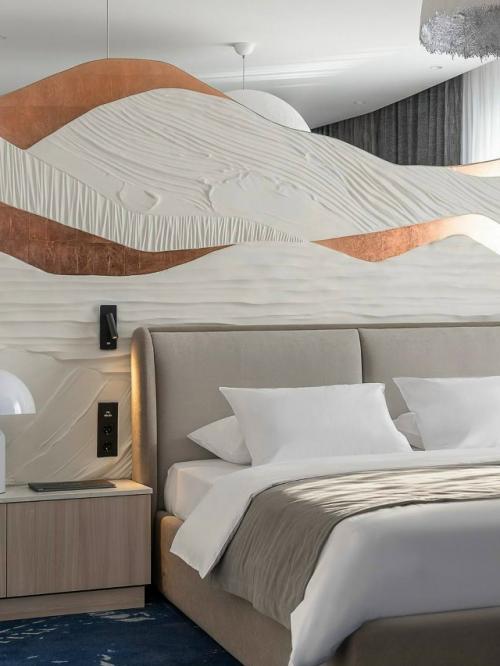 Этот отель в Хабаровске словно продолжает пейзаж за окном. 04