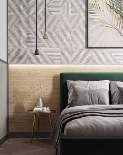 Проект спальни в евро - двушке под посуточную аренду в питере. 01