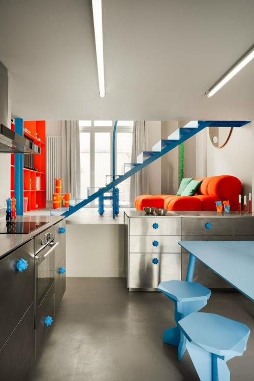 Эра дофамина: яркая квартира в Париже. 06