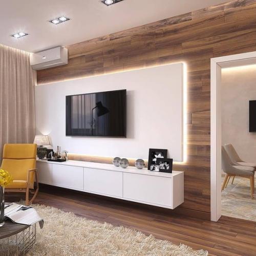 Тёплый и уютный интерьер квартиры. 01