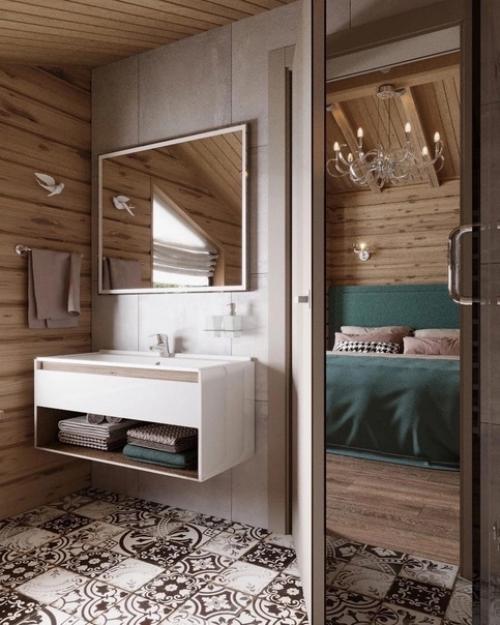 В том случае, если вам по душе загородные дома, то обратите внимание на интерьер этого замечательного домика. 09