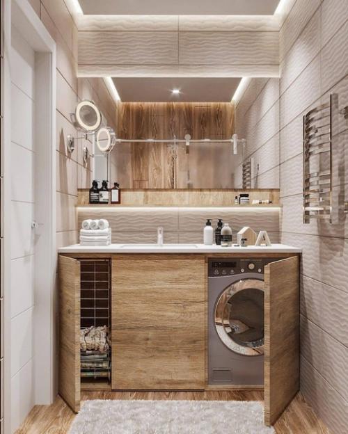 Как вам такой проект для ванной комнаты что-то бы изменили или вас всё устраивает тут.