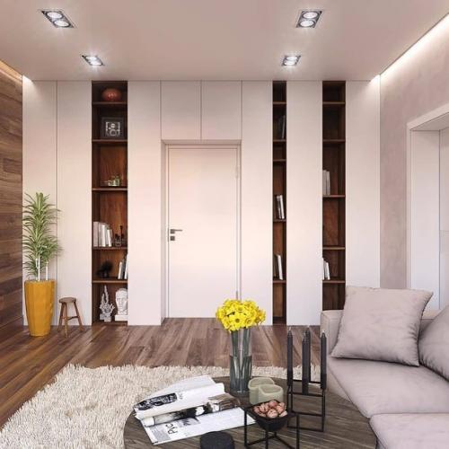 Тёплый и уютный интерьер квартиры. 02