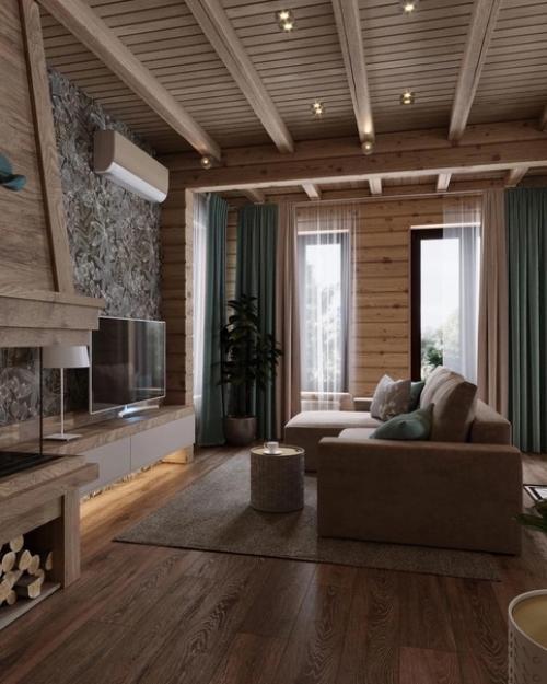 В том случае, если вам по душе загородные дома, то обратите внимание на интерьер этого замечательного домика. 02