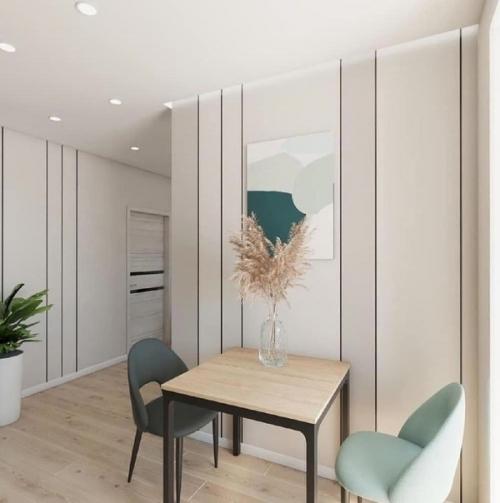 Интерьер в мятном цвете. 05