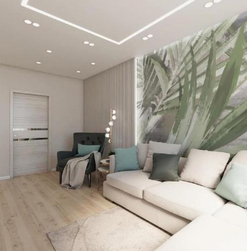 Интерьер в мятном цвете. 04