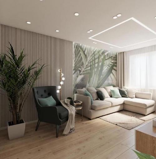 Интерьер в мятном цвете. 06