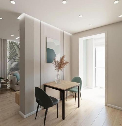 Интерьер в мятном цвете. 03