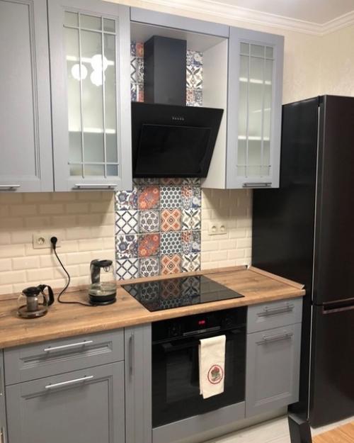 Наша кухня.  Старались сделать не только модно, но чтоб и практично было как вам результат? 03