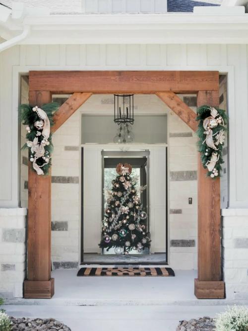 Как украсить коридор к новому году. 09