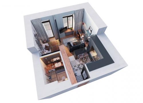 Стильная однушка 29 кв. 08