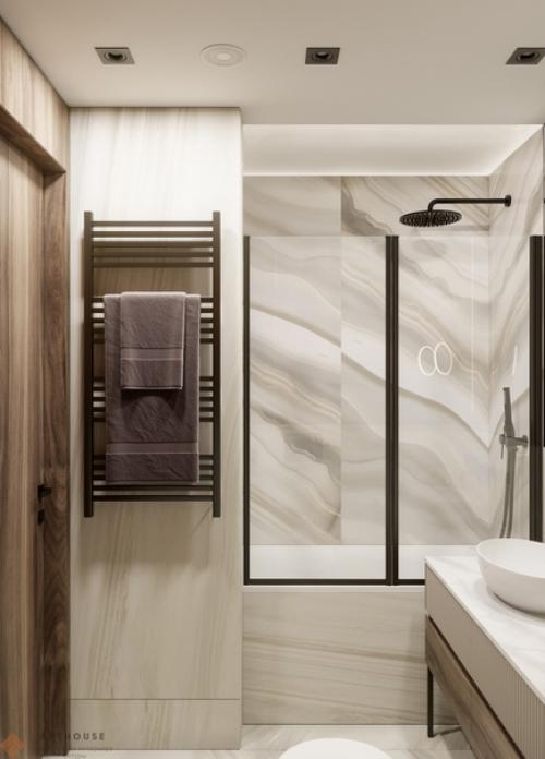 Как вам такой вариант оформления ванной комнаты? 01