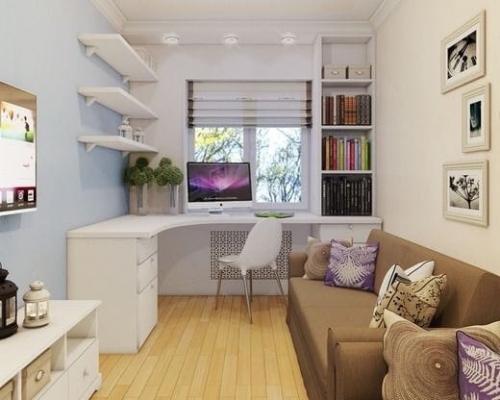 Идеи организации рабочего стола у окна. 01