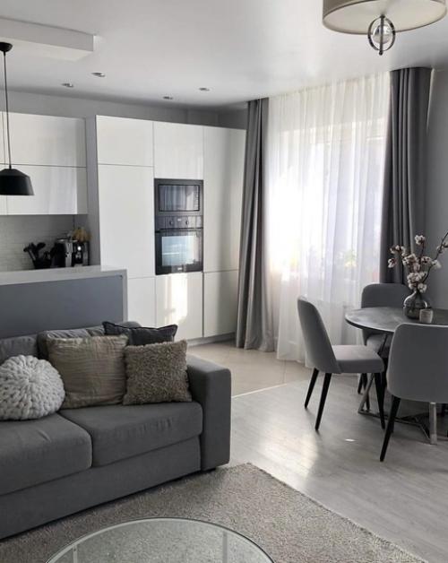 Ремонт квартиры в серой цветовой гамме. 03