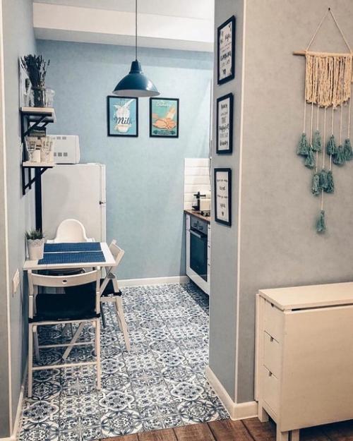 Какой уютный, ламповый дизайн небольшой квартиры. 05