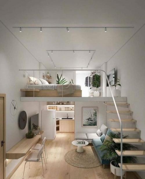 Загородный дом с открытым вторым этажом. 04