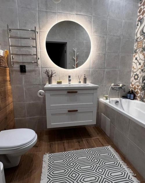 Ремонт в новостройке.  Санузлы особенно хорошо получились. 01