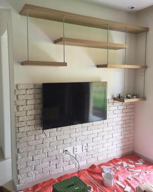 Как обустроить стену с телевизором. 01