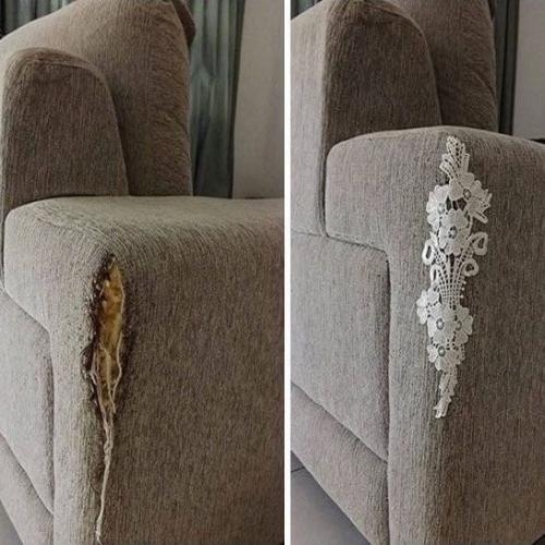 Часто бывает, что любимый питомец портит мебель. 06