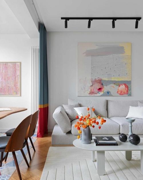 Влада стеблина создала современный интерьер с элементами скандинавского стиля и mid - Century Modern. 02