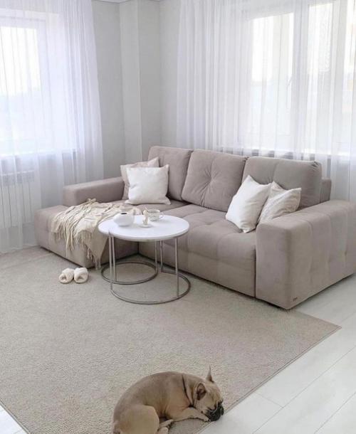 Белоснежный интерьер для тех, кому ещё не надоел белый цвет.