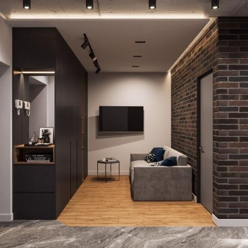 Cтильный дизайн в квартире холостяка. 07