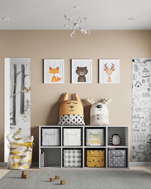 Шикарная детская в спокойной цветовой гамме. 04