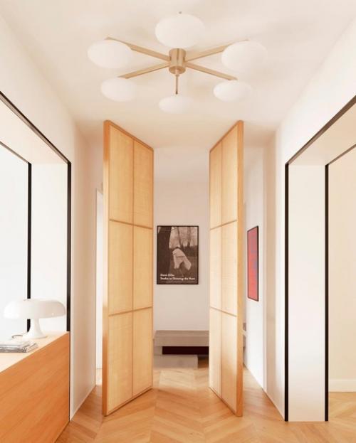 Дизайнер флер делесаль спроектировала квартиру для галеристки, в которой интерьер - лишь фон для мебели, декора и искусства. 01