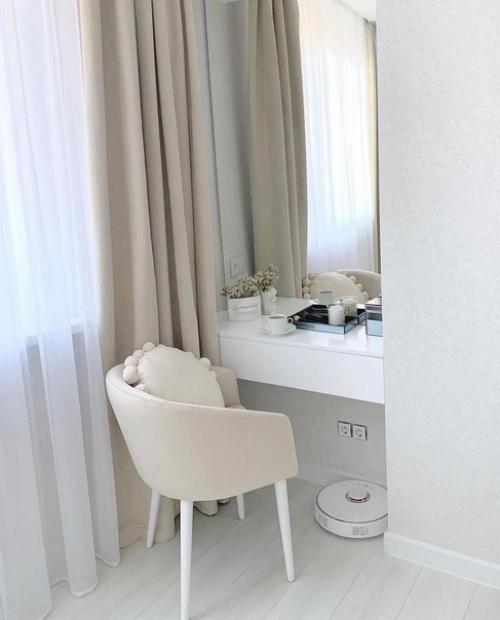 Белоснежный интерьер для тех, кому ещё не надоел белый цвет. 03