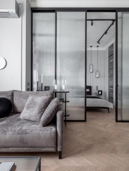 Монохромная квартира площадью 47 м 2 в Минске. 02