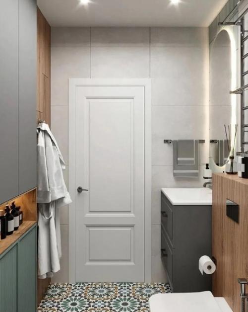 Дизайн - проект небольшого санузла.