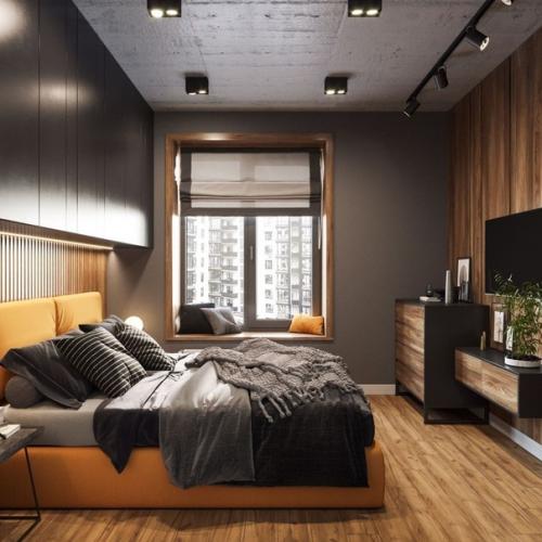 Cтильный дизайн в квартире холостяка. 02