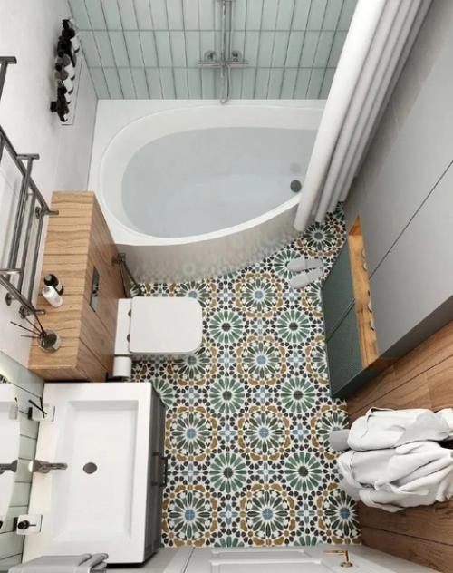 Дизайн - проект небольшого санузла. 01