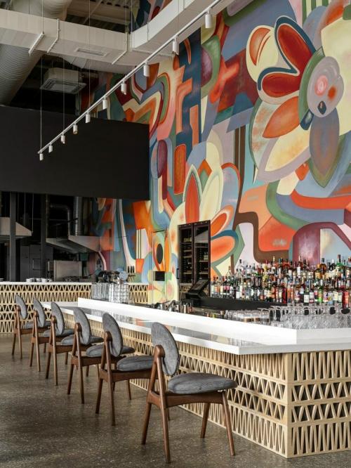 Дизайнер Валерия Богданова из бюро проект культура оформила интерьер семейного ресторана современной итальянской кухни 