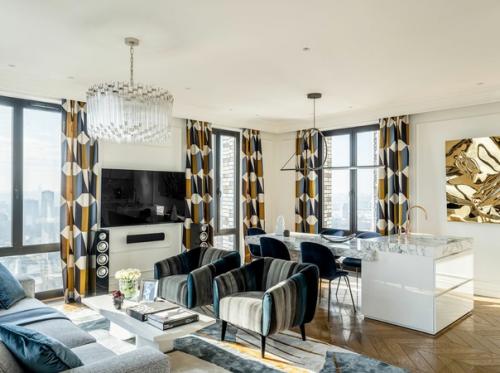 Интерьер квартиры, площадь 90 кв. 01