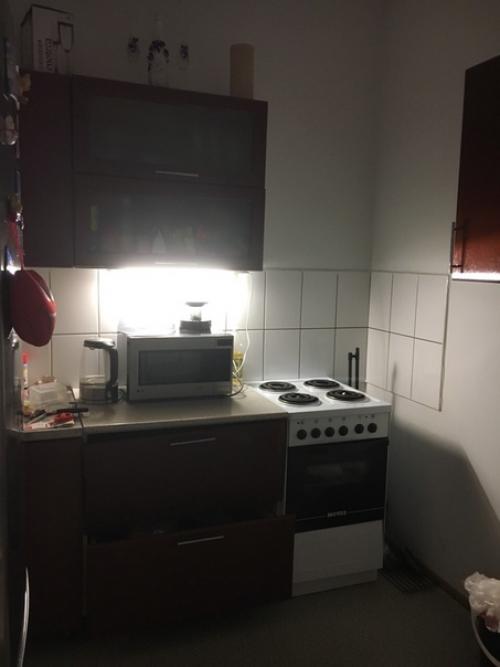 До/после (верхний шкафчик мы доделываем.  