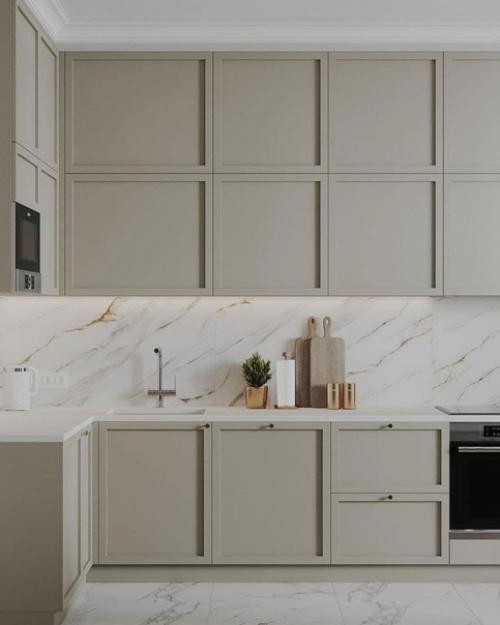 Кухня - гостиная.  Приятная, спокойная цветовая гамма.