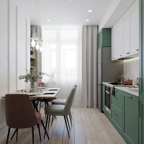 Идея для тех, кто не любит монохромные интерьеры.