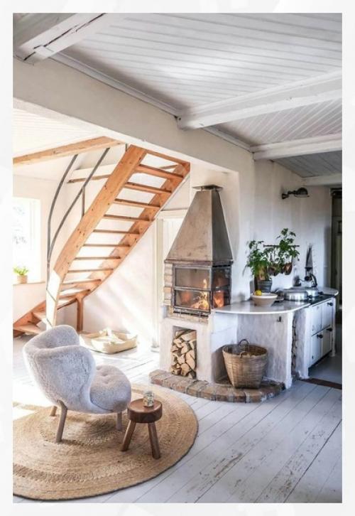 Интересный интерьер загородный домик. 03