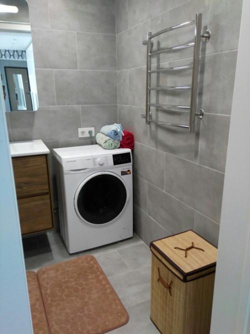 Когда покупали квартиру, я уже мечтала о том, какой интерьер будет в ванной. 01