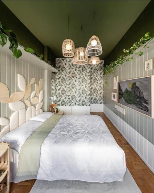 Спальня с подъемной кроватью, для того, чтобы сделать полноценное рабочее место. 06