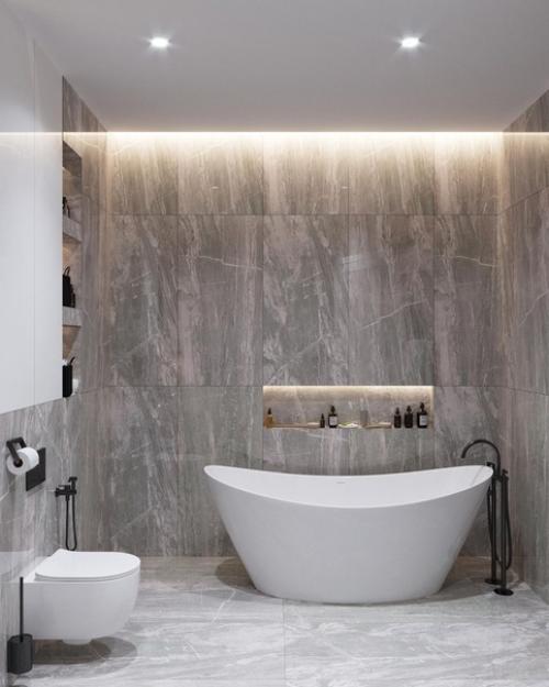 Просторный совмещённый санузел. 03