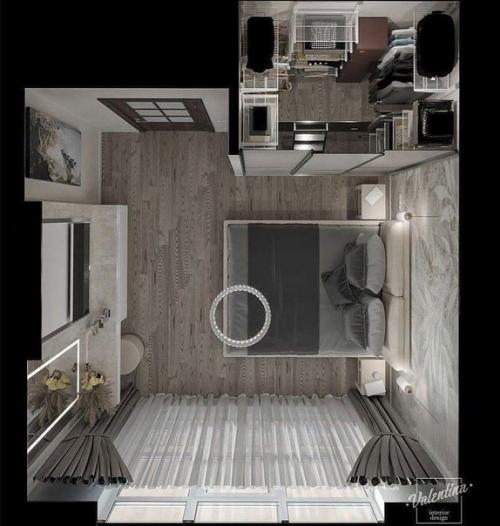 Спальня моей мечты тут тебе и гардеробная, и окна в пол. 06