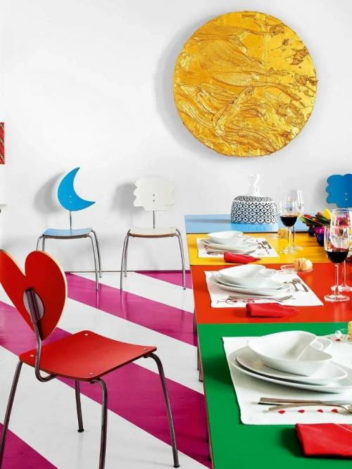 Дофаминовый интерьер - это яркое, игривое пространство, наполненное контрастами, неожиданными деталями и ощущением праздника. 04