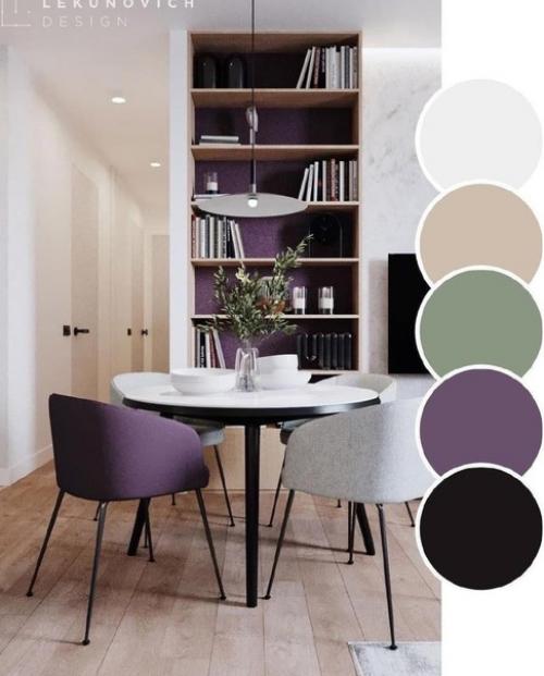 Как грамотно подобрать цвета в интерьере одного помещения. 04