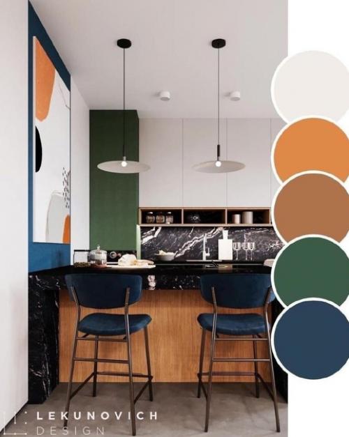 Как грамотно подобрать цвета в интерьере одного помещения. 02