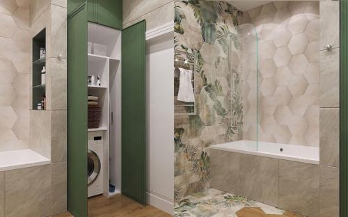 Как удачно оборудовали шкаф для хранения в санузле. 02