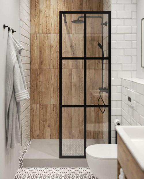 Санузел в скандинавском стиле от дизайнера Евгении Акимовой. 01